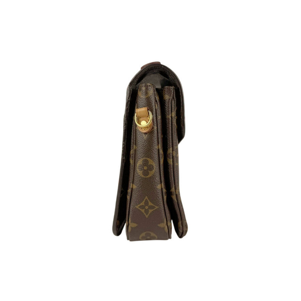 Louis Vuitton Canvas Bag Monogram Metis Handbag Brown Shoulder